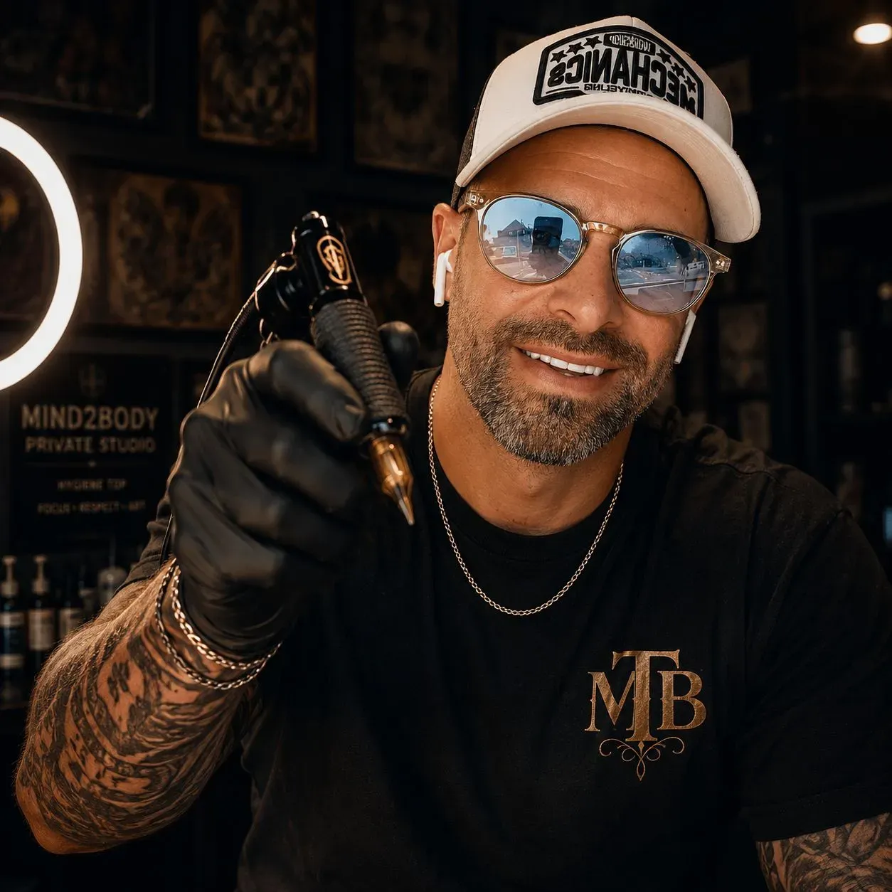 Glenn Cantré, tattoo artist bij Mind to Body tattoo Gent